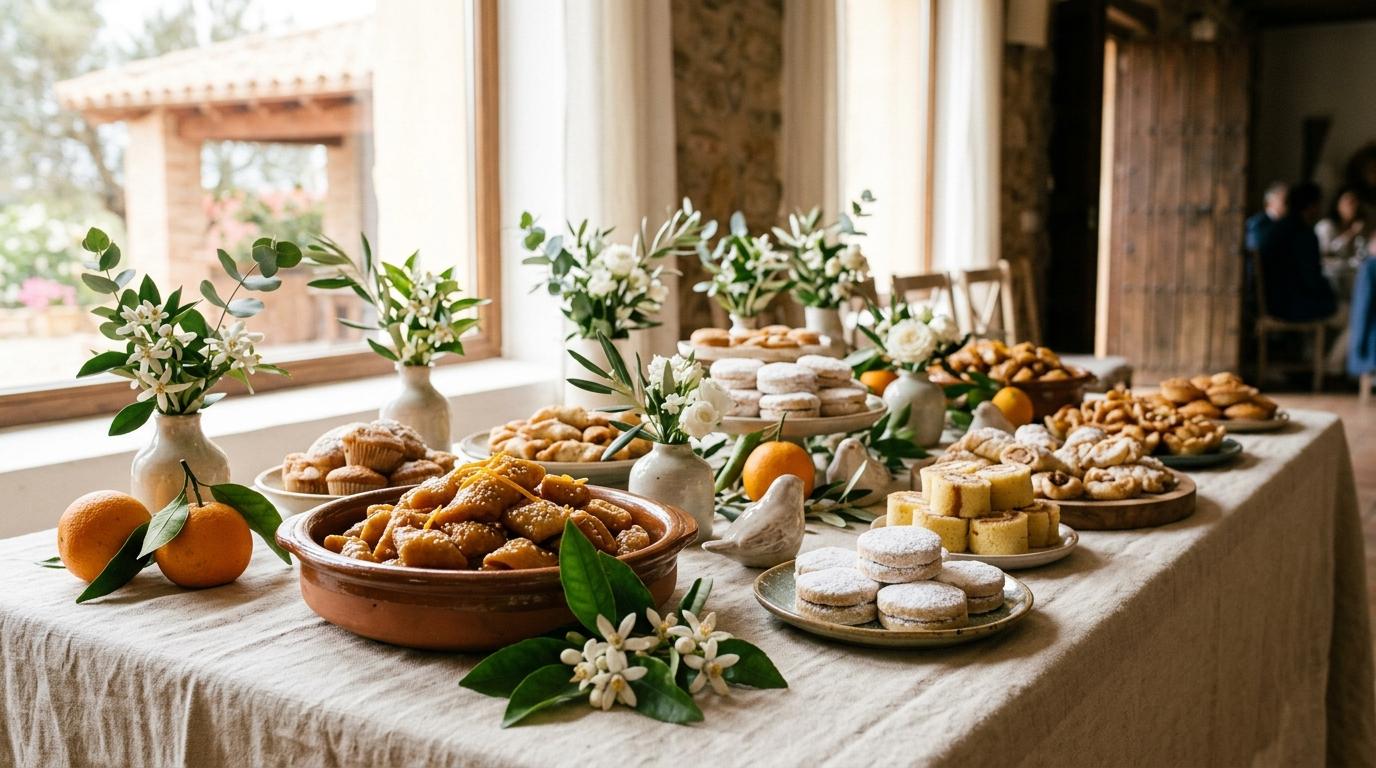 Personal de catering sirviendo a invitados en una boda en Sevilla